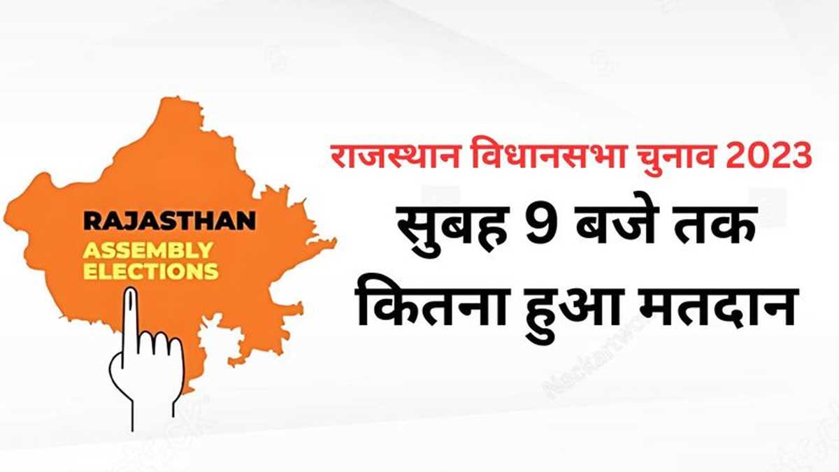 राजस्थान विधानसभा चुनाव में सुबह नौ बजे तक  9.77 प्रतिशत मतदान हुआ, जानें पल-पल का अपडेट